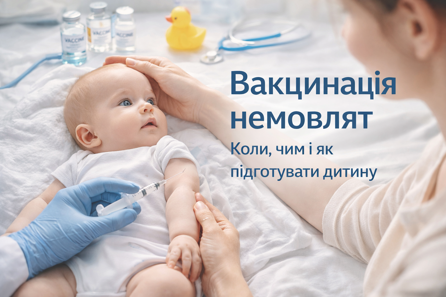 Вакцинація немовлят – підготовка дитини до щеплення у перші місяці життя